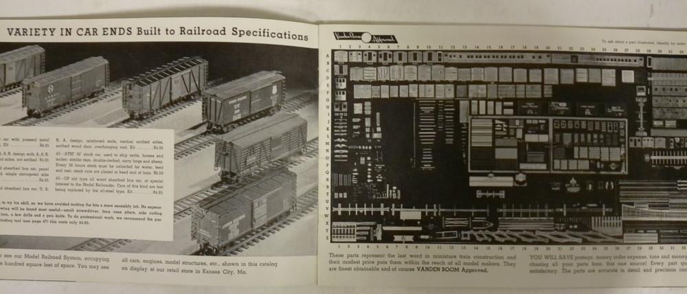 Vanden Boom Mini-Train 1940 Catalog