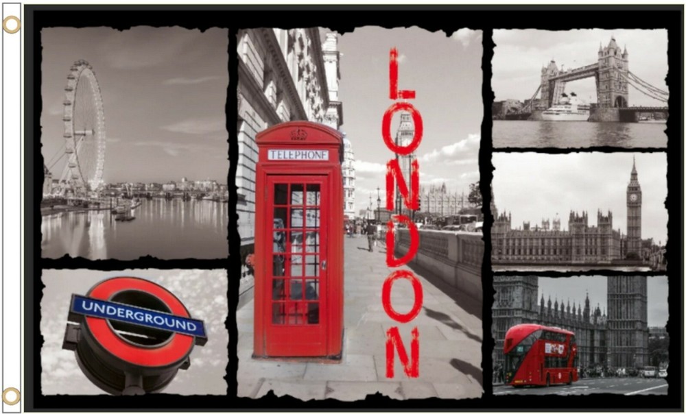 London Sites Polyester 5'x3' Flag