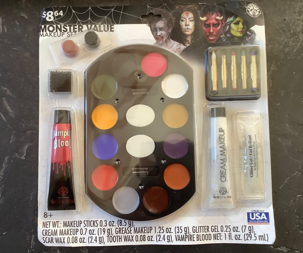 Monster Value Halloween Make-Up Set (Rubies) NWT