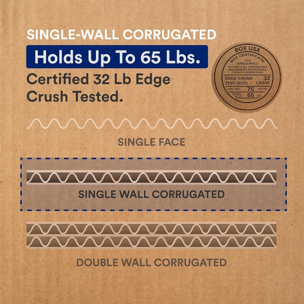 12 Large Corrugated Moving Boxes 20 x 20 x15"