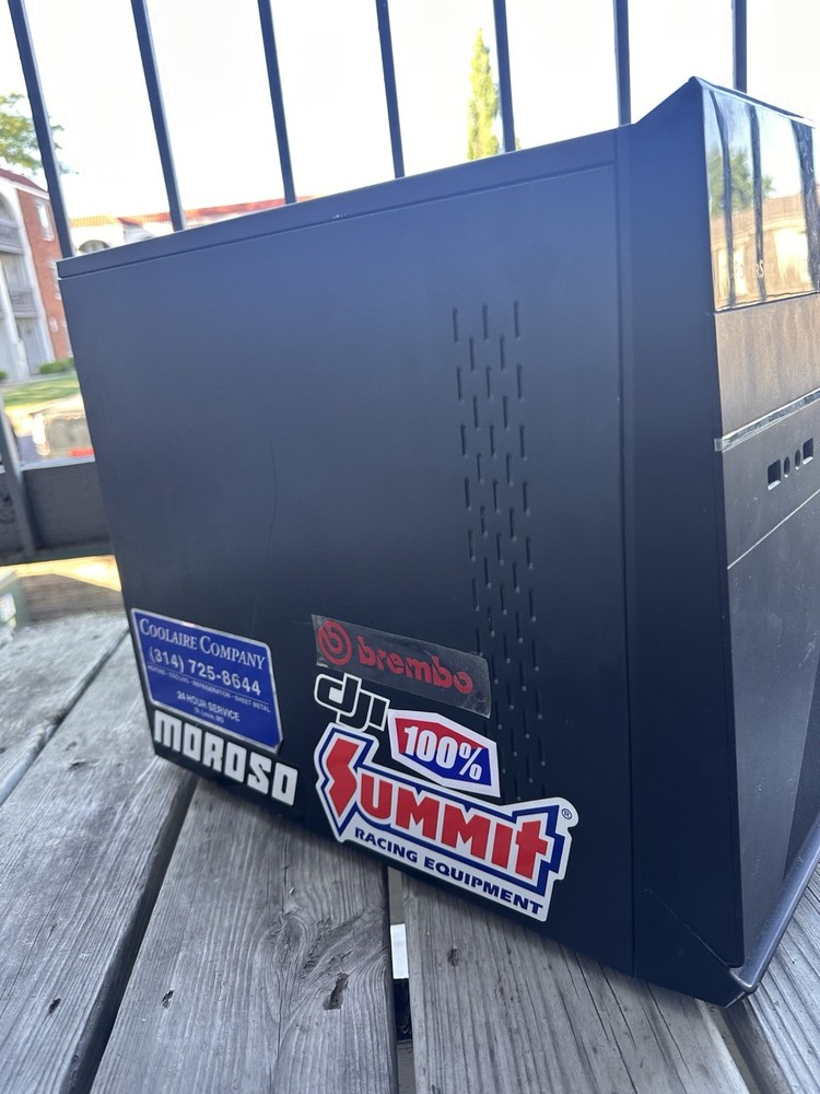 PowerSpec Black Steel Computer Case with USB and Audio Front Ports