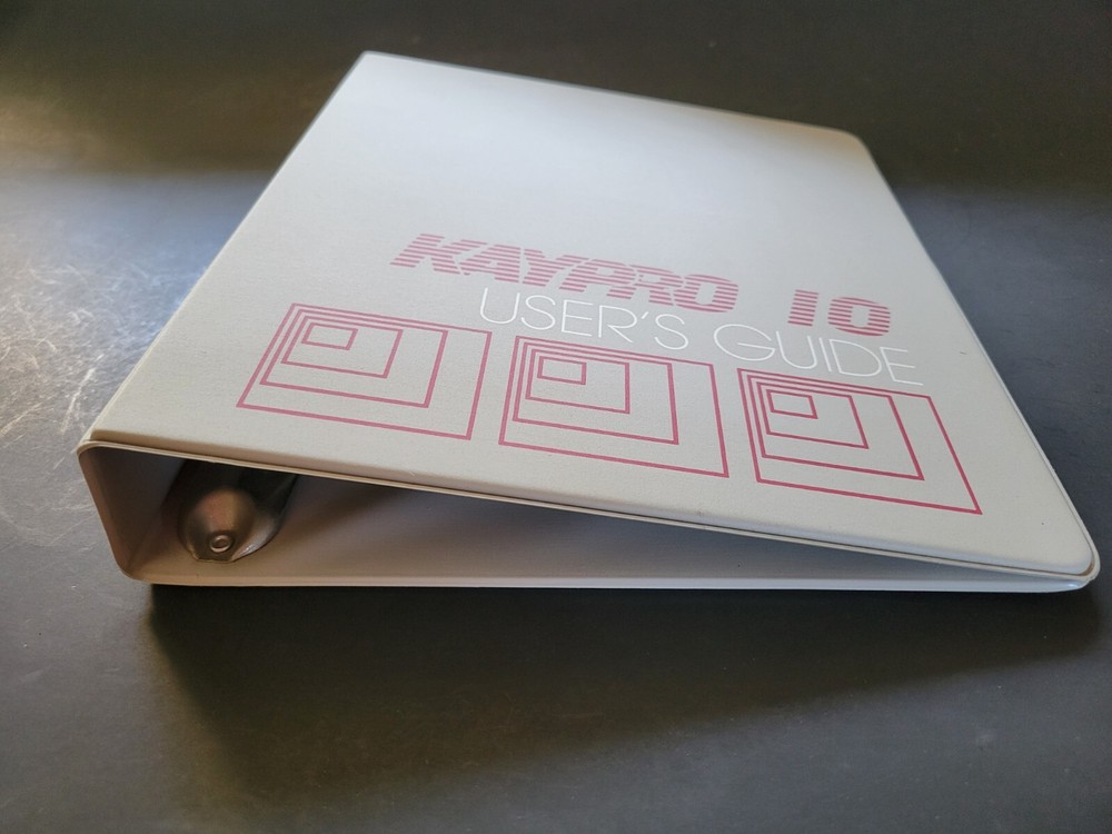 Vintage Kaypro 10 User's Guide Binder - EMPTY - BINDER ONLY