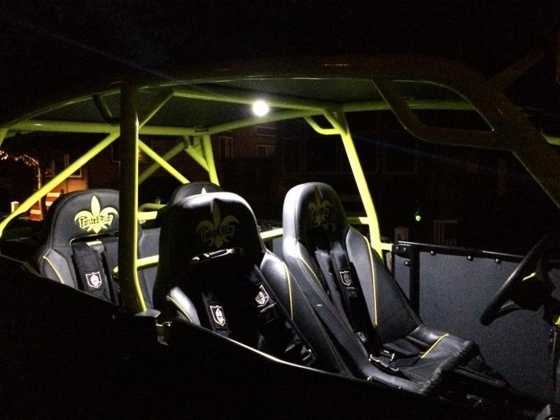 DUNEGEAR BEST UTV LED DOME LIGHT/ ROCK LIGHT ACCENT (WHITE ) 1.75 RADIUS USA