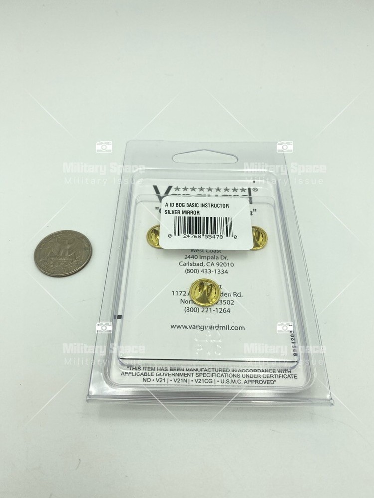 ARMY IDENTIFICATION BADGE: BASIC INSTRUCTOR - SILVER