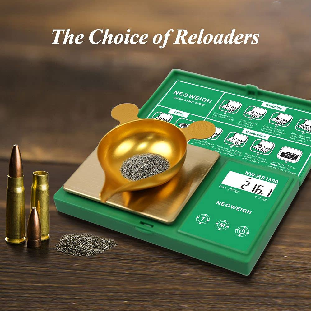 Reloading Scale, Powder Scale for Reloading, 1500 Grains X 0.1 Gn, Digital Powd