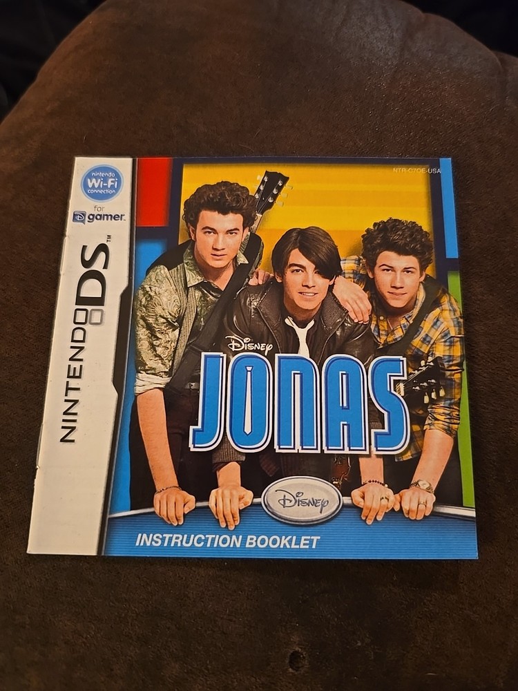 Jonas Brothers Band Nintendo DS MANUAL ONLY  Authentic