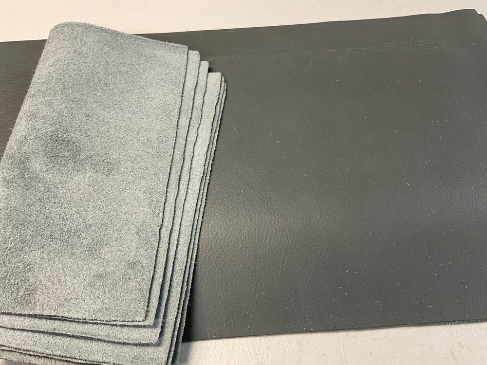 4 Grey leathers 10.25”x 24”