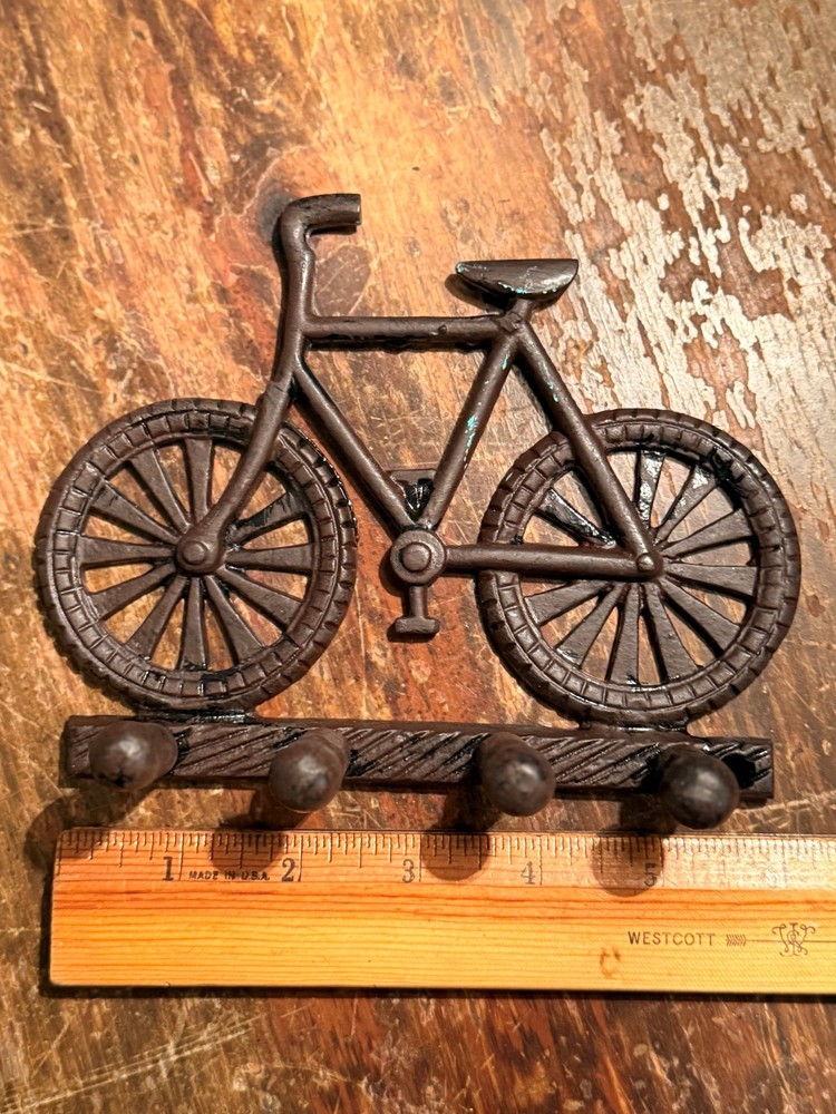 Decorative Rustic Durable Cast Iron hook Wall Bicycle Key Holder