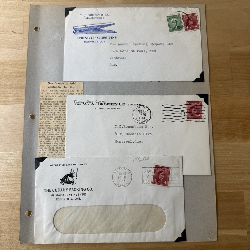 Incredible Canada Postage Due Cover Collection + Embargo, Excise, Rate Increases