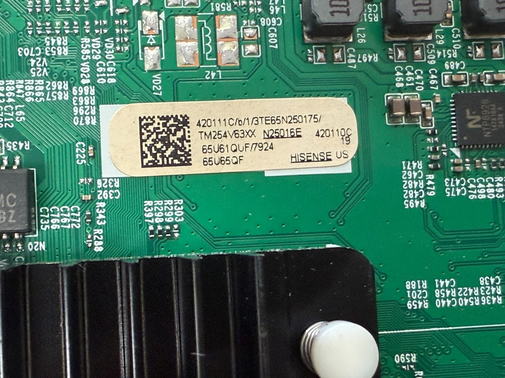 Hisense 420111 Main Board for 65U65QF