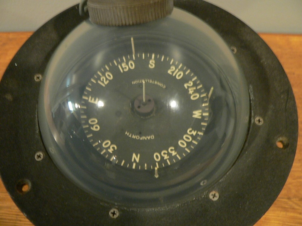 Danforth Constellation Nautical Compass for Parts or Repair