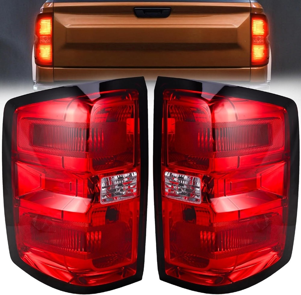 Tail Light Assembly Compatible with 2014 2015 2016-2019 Chevy Silverado 1500 250