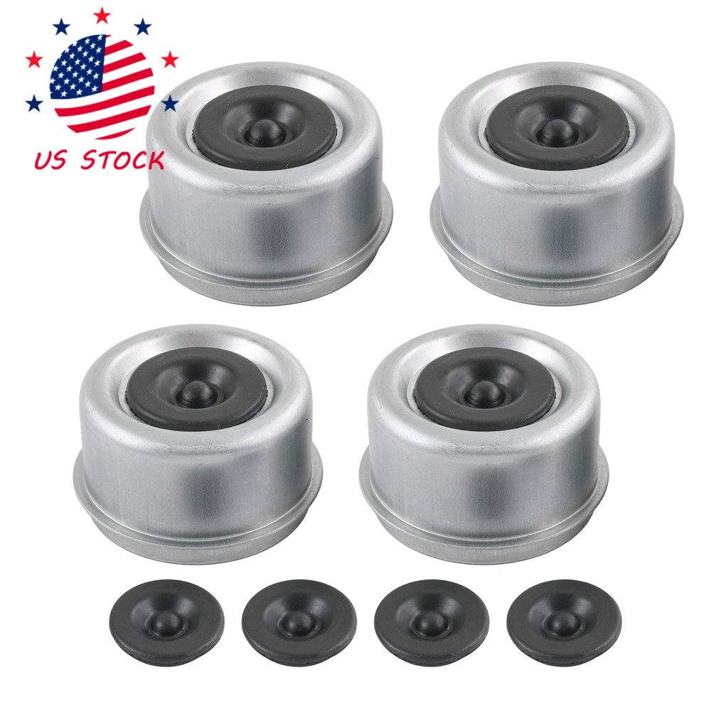 4Pcs 2.44" Dexter EZ Lube Rubber Plug Dust Cap Grease Cover Trailer Axle Hub
