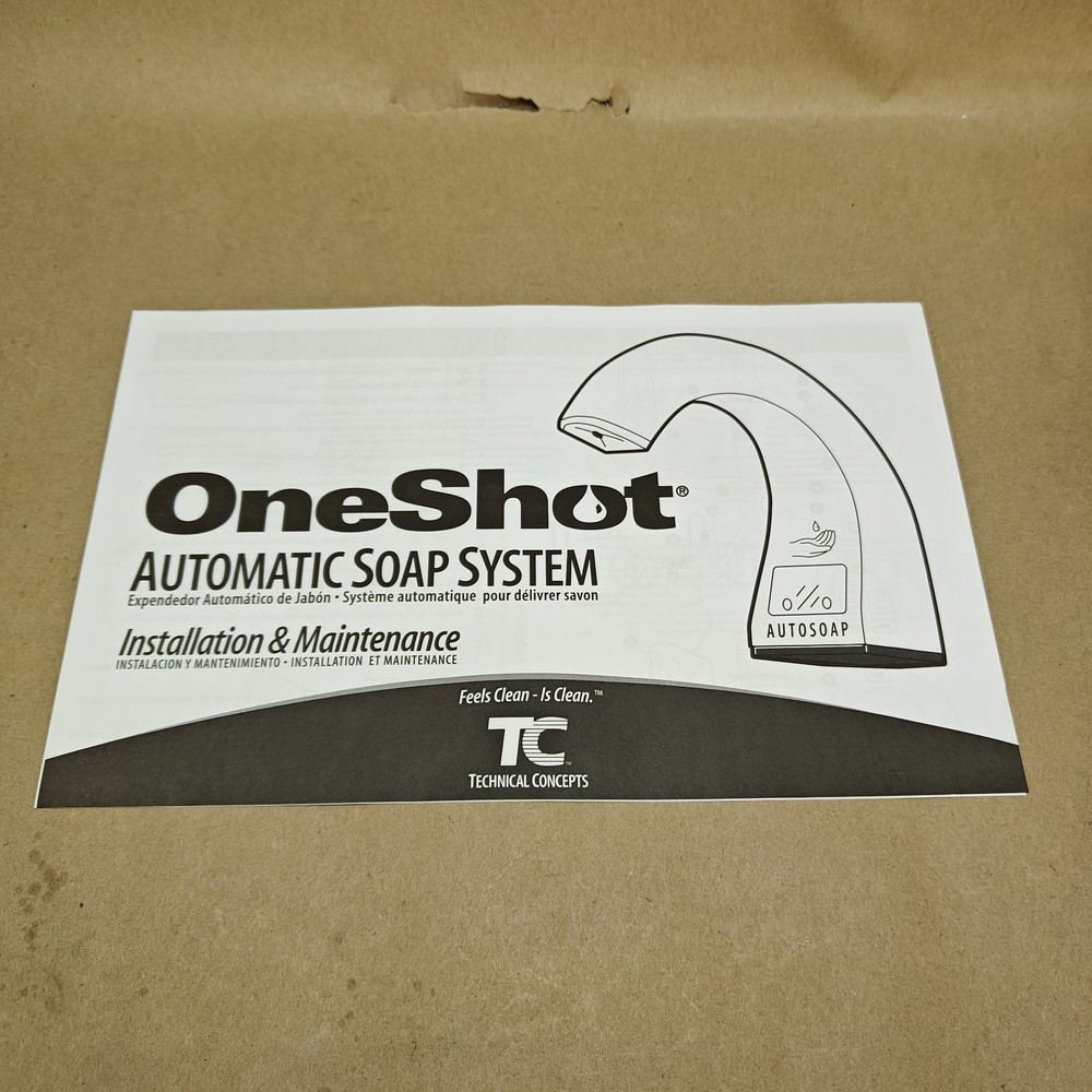 ONE SHOT Auto Soap Sensor System Dispenser BATHROOM Touch Free Automatic