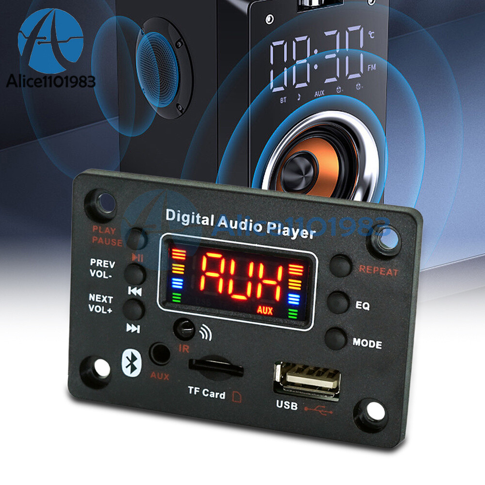 DC7-20V 2*40W Bluetooth Digital Audio Player Mp3 Decoder / Power Amplifier Board