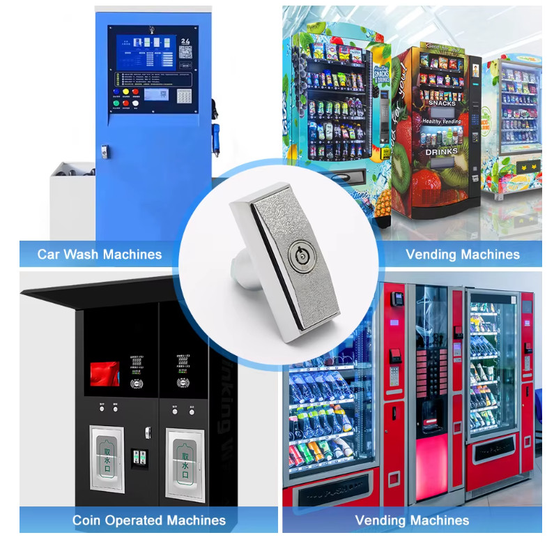 5 Keyed Different Vending Machine T Handle Lock Water Vending Snack machine