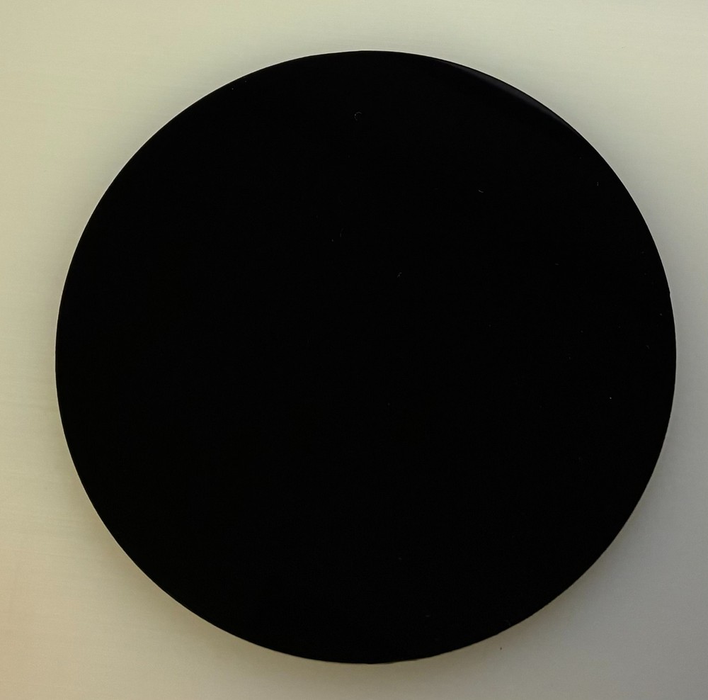 Black Acrylic 1/8" Thick 18" Diameter