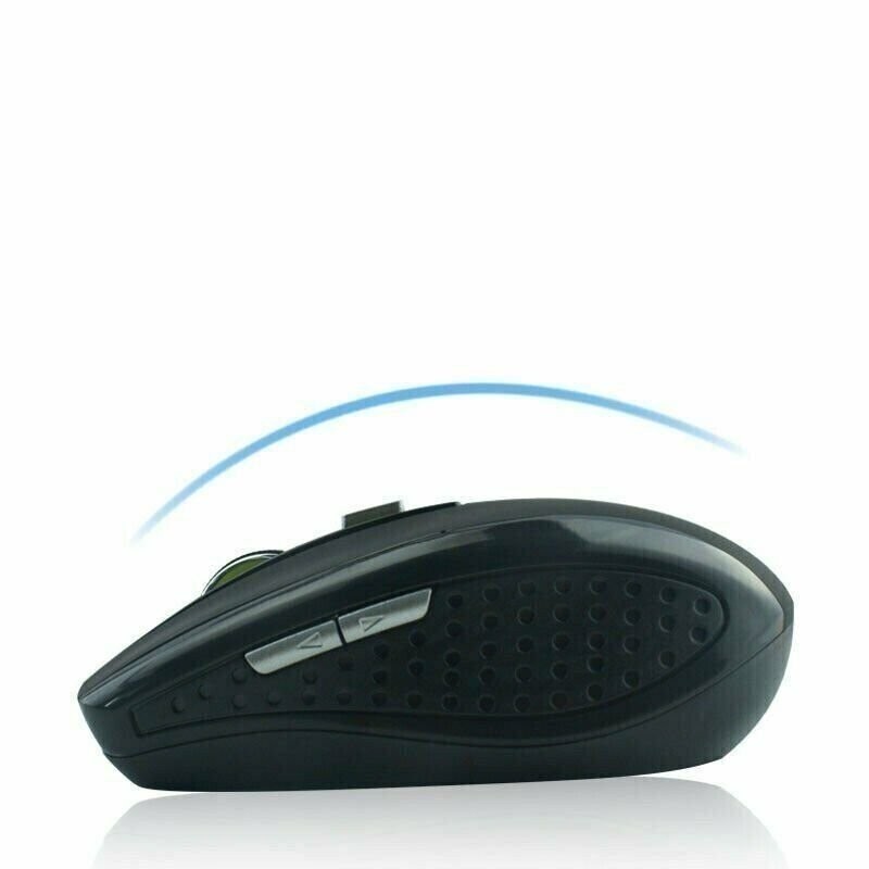 Black Wireless Mouse Optical USB Laptop PC Computer 2.4GHZ DPI