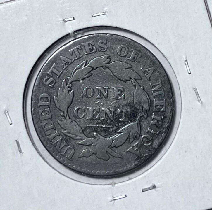 1828 coronet large cent