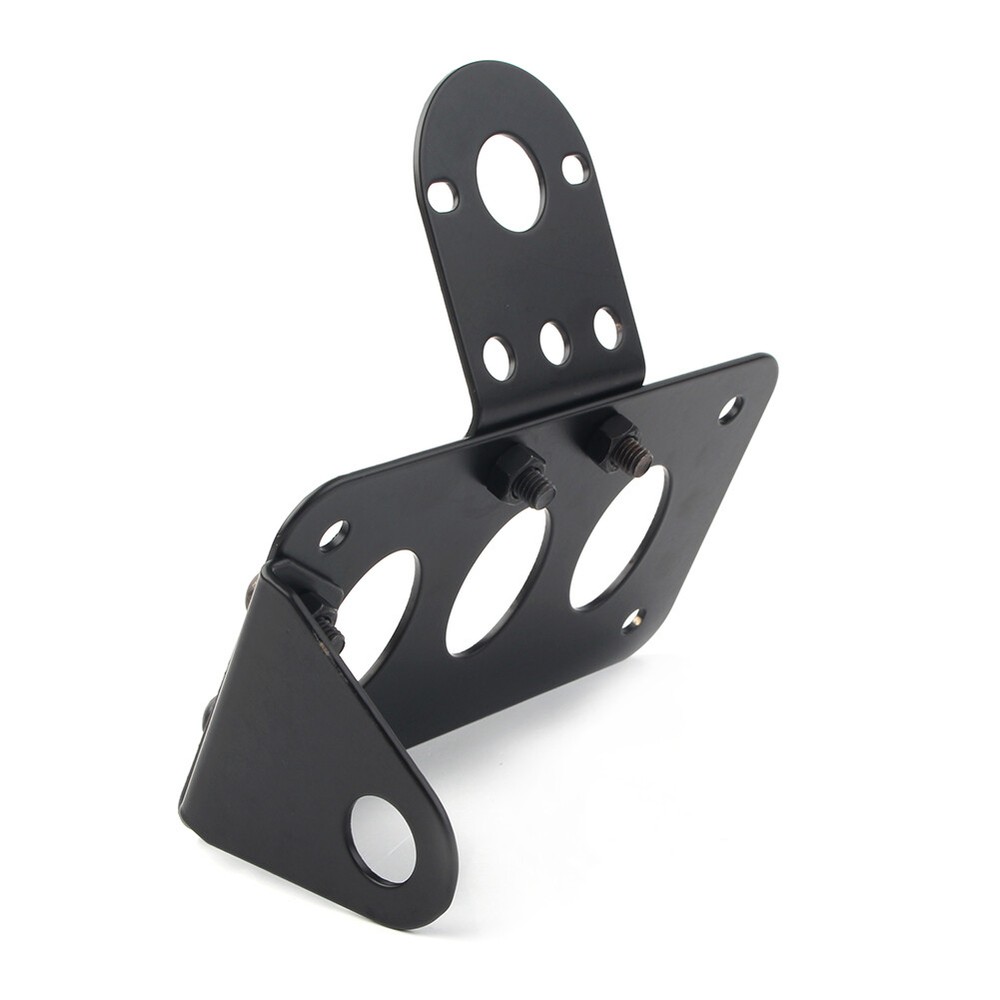 Side Mount Motor Tail Light License Plate Bracket Holder For Harley Choppers US