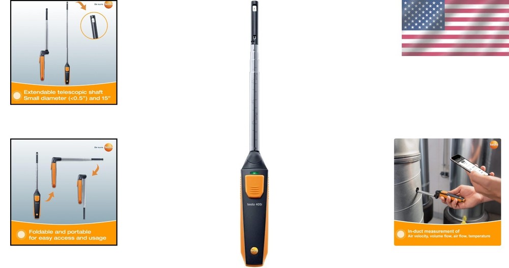 Precision 405i Airflow Anemometer – Bluetooth Enabled for Easy Tracking