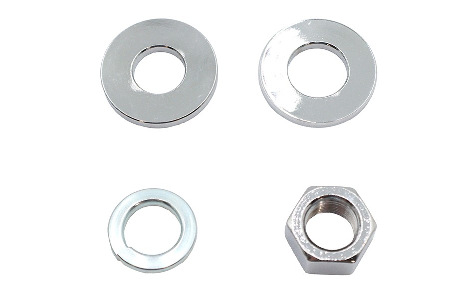 Chrome Rear Axle Nut Kit for Harley-Davidson