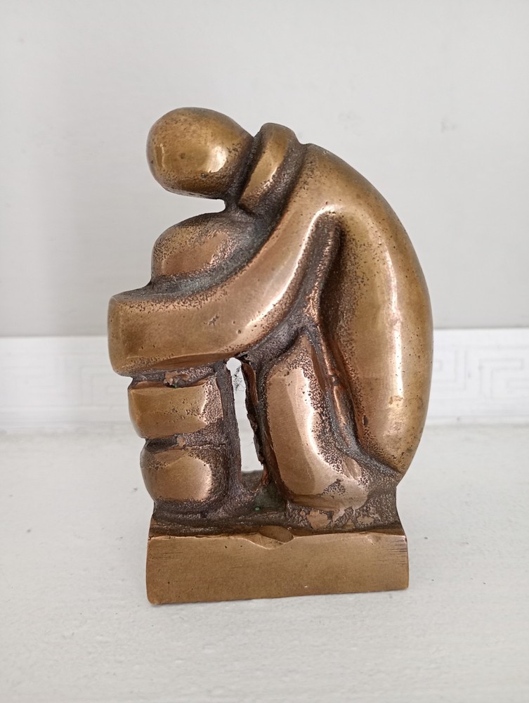Bronze and Brass Stylized Sculpture