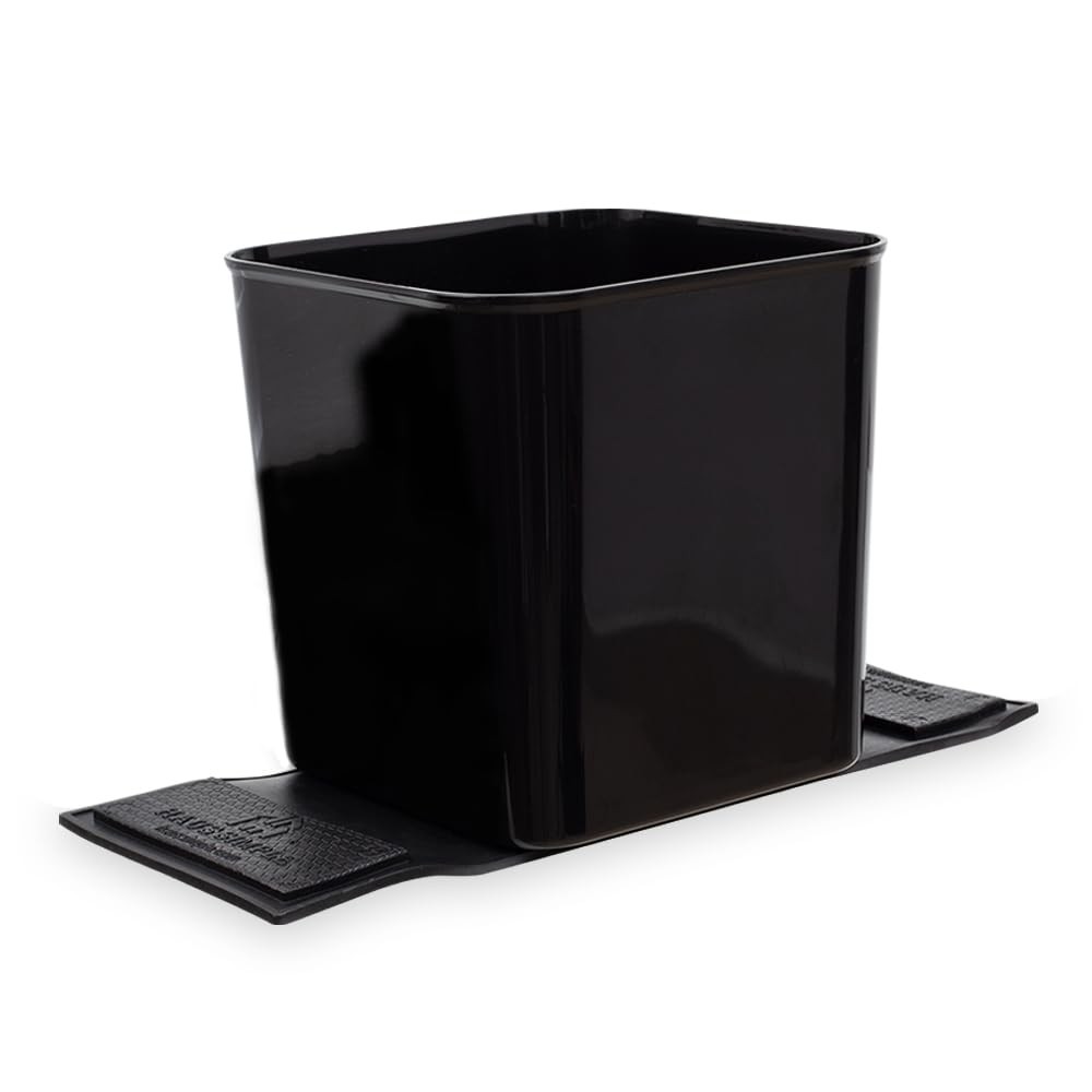 Car Trash Can for Vehicles Leakproof Compact Garbage Bin w/Stability Flap, An...