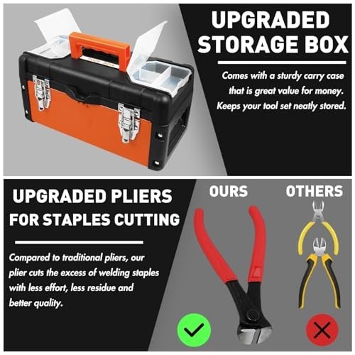 Plastic Welder Repair Machine Kit with Adjustable Power and Tool Box