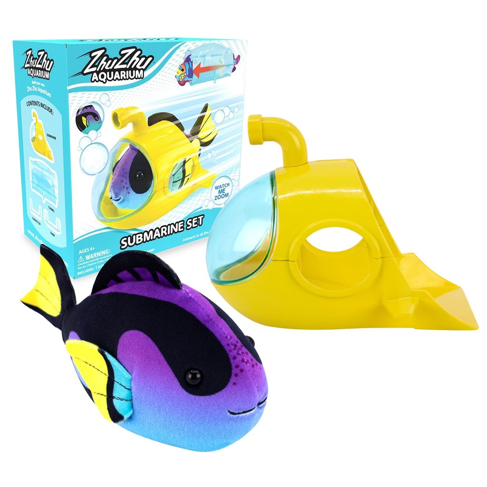 Aquarium Submarine Set with Blue Tang Fish