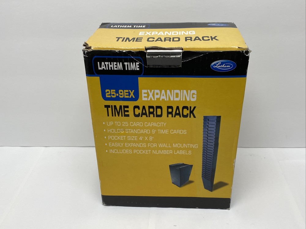 Lathem Time Expandable Time Card Rack 25-9EX With Box