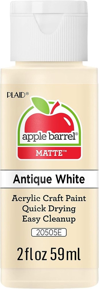 Apple Barrel 2oz Antique White Acrylic Paint – Multi Surface Use