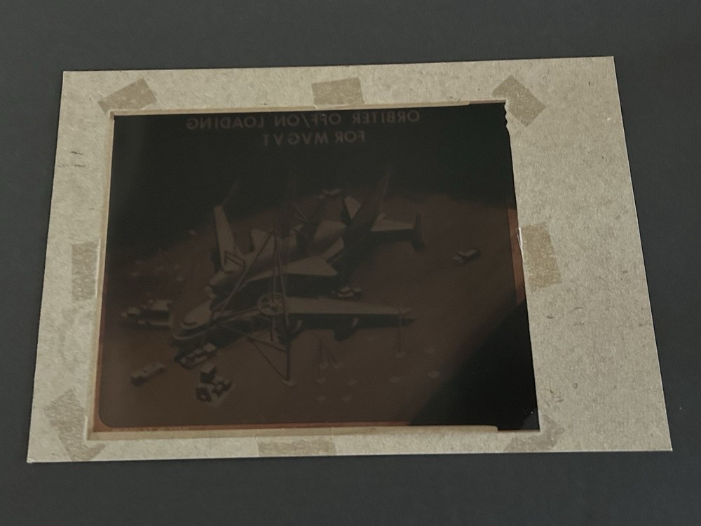 1977 NASA KSC Shuttle Artist Concept Loading Presentation Transparency-95