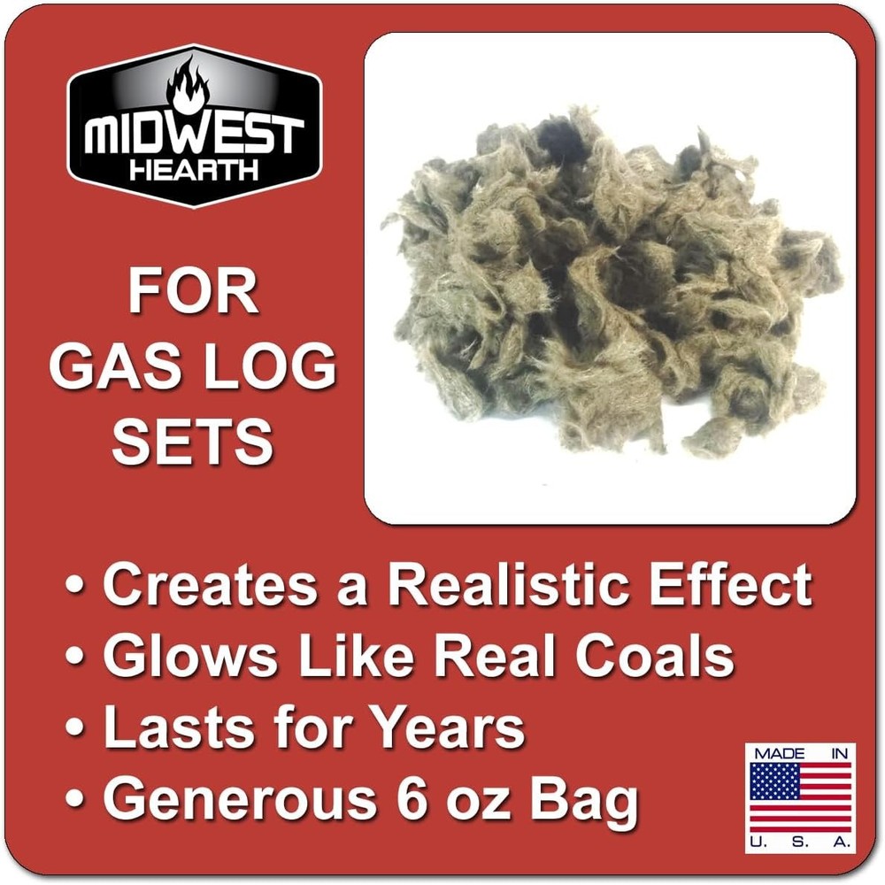 Rock Wool for Gas Log 6 oz Bag
