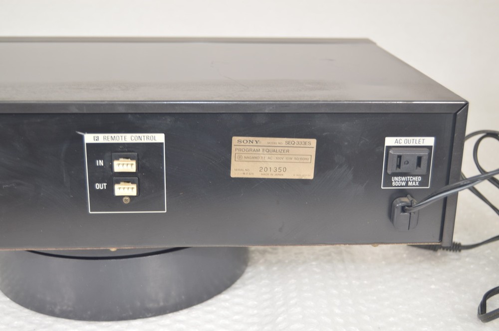 Sony SEQ-333ES Program Equalizer 10-Band Stereo Graphic Equalizer Working