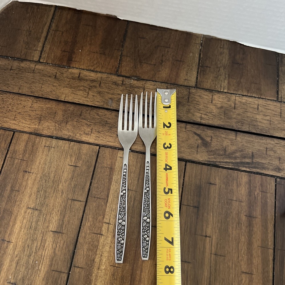 a. 2 DINNER FORKS - REGENT - HARVEST PAGEANT - FLATWARE - JAPAN *