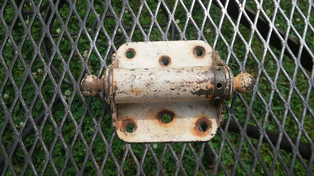 vintage stanley spring loaded swinging door hinge