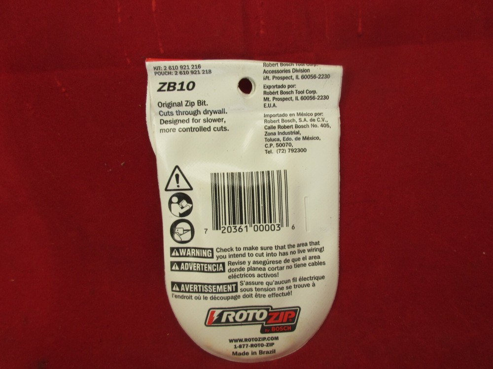 RotoZip ZB10 Drywall Bit 10 Pack