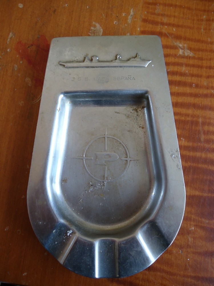 Vintage Ships Ashtray , SS LASH ESPANA