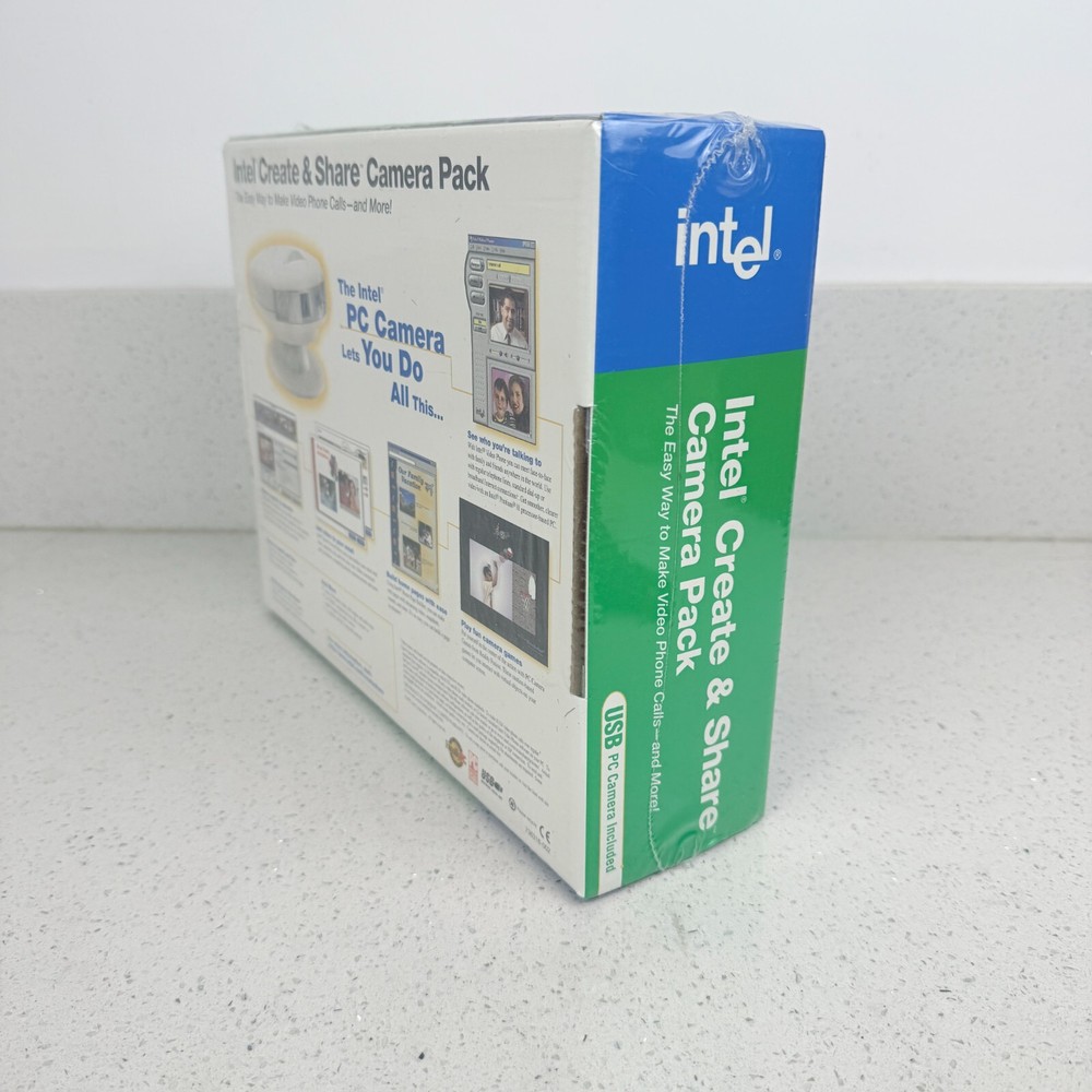 New Sealed Intel Create & Share Camera Pack w/ USB PC Camera Video Capture