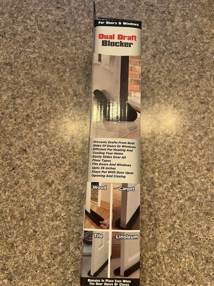 Dual Draft Blocker For Doors And Windows 36 Inches