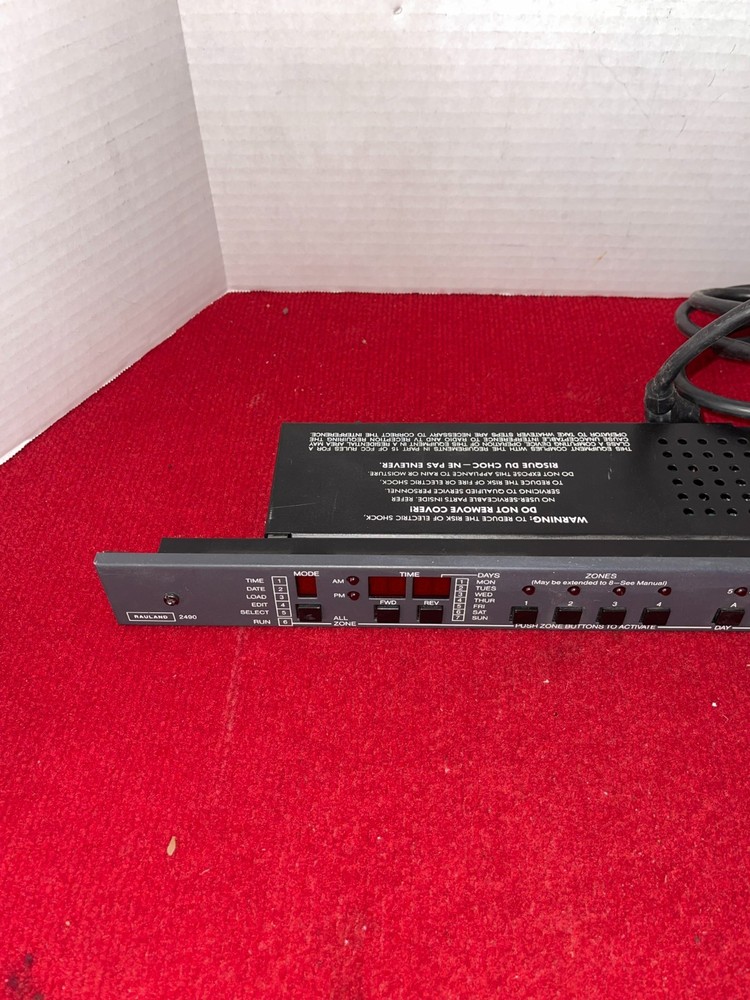 Rauland 2490 Master Clock-Event Programmer Scheduler