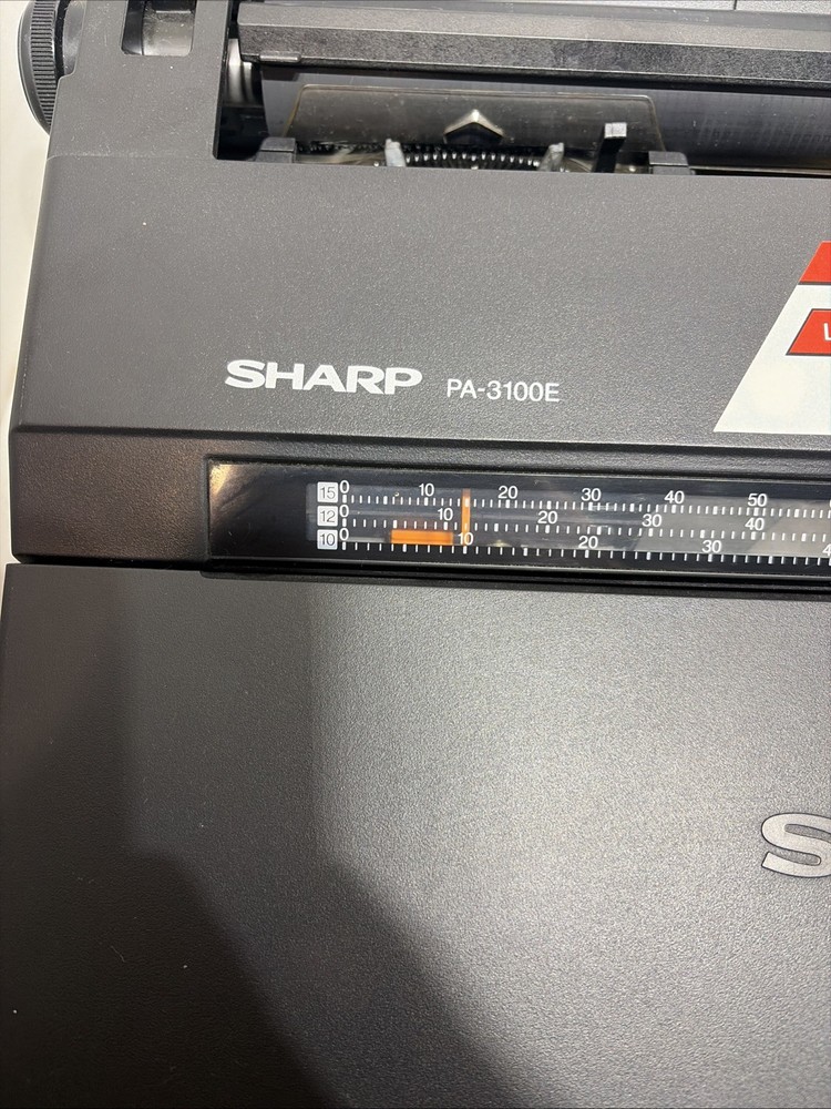 SHARP PA-3100E Portable Electronic Typewriter & manual | TESTED