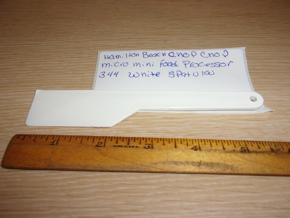 HAMILTON BEACH CHOP CHOP MINI MICRO FOOD PROCESSOR MODEL 344 WHITE SPATULA
