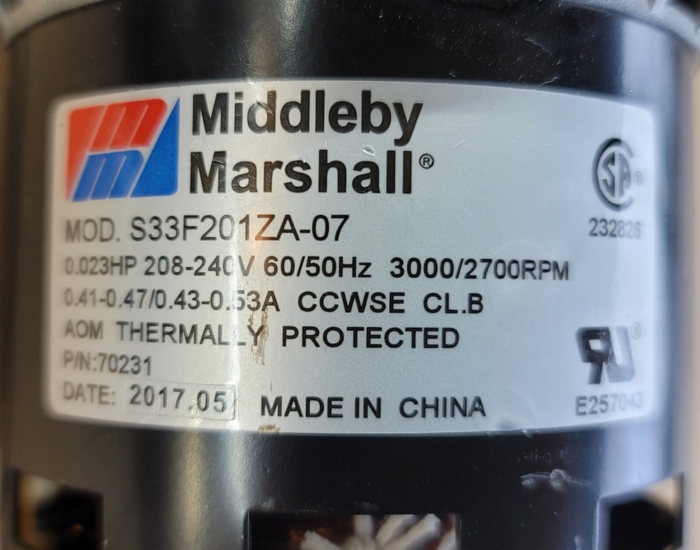 Middleby Marshall Blower 70231