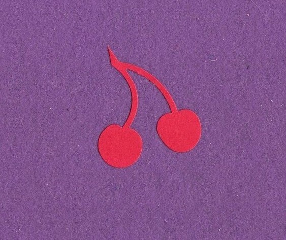 CHERRIES die cuts scrapbook cards
