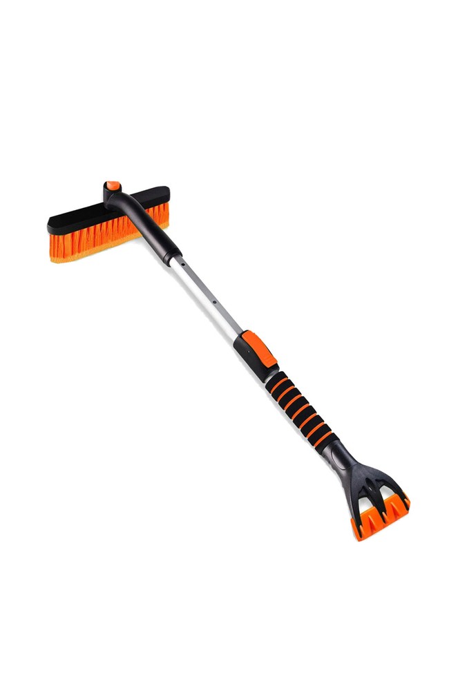 SEAAES ice scraper with Snow Brush for car windshield, Extendable Snow Brush