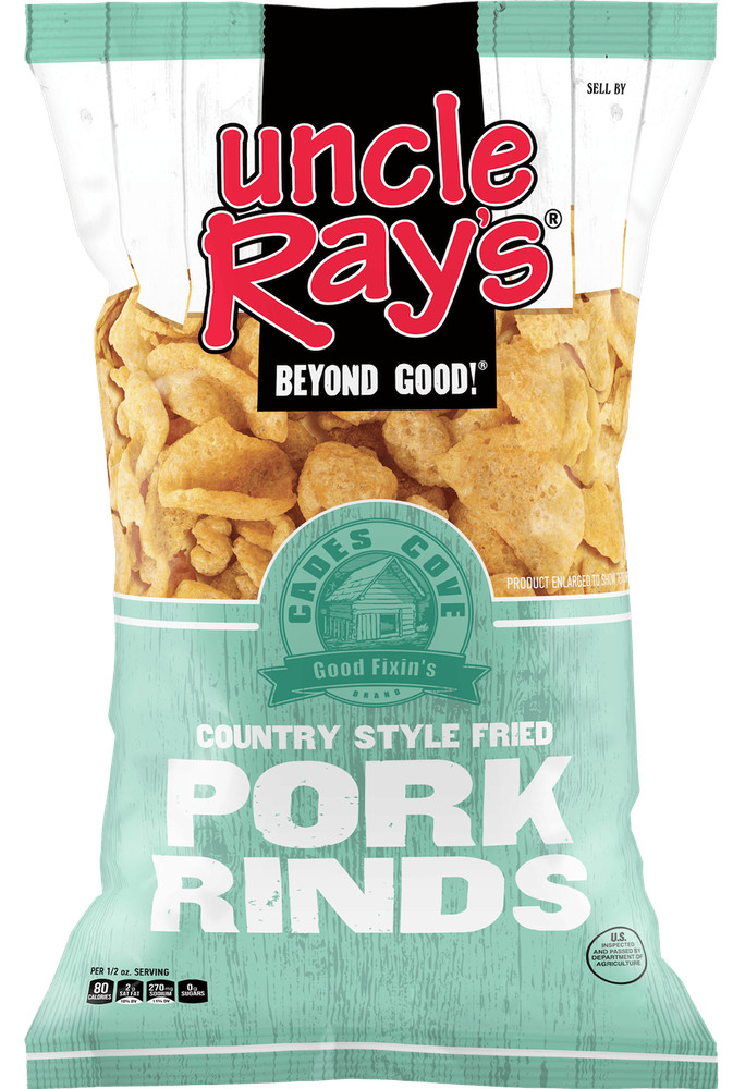 Uncle Ray's Regular Pork Rinds, 2.29 oz (Pack of 12)