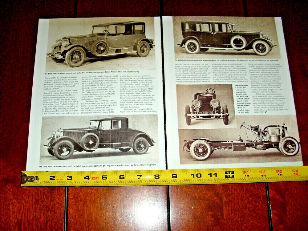 DOBLE STEAM CARS ORIGINAL 2019 ARTICLE