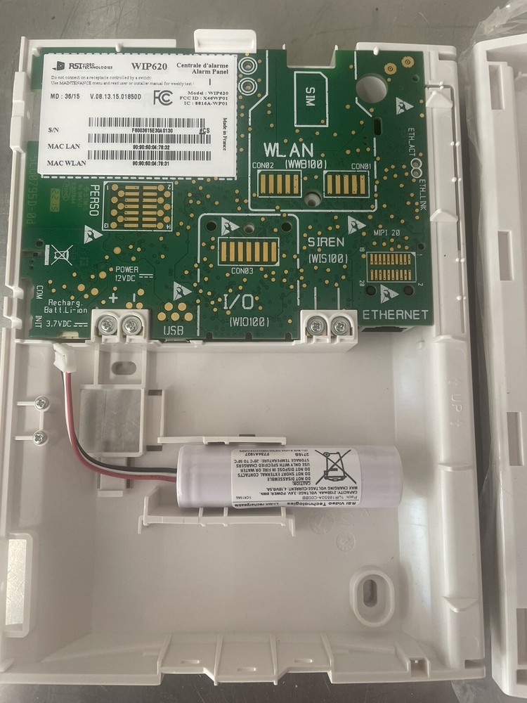 WIP620 - Videofied Indoor Wireless Control Panel w/Ethernet Connection